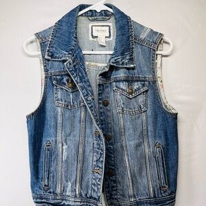 Forever‎ 21 Blue Denim Vest